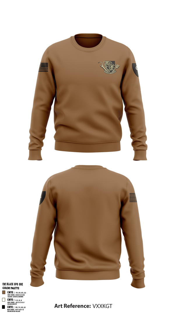 Crew Neck Sweatshirt, 1438th CTC, National Guard, Teamtime, Team time, sublimation, custom sports apparel, team uniforms, spirit wear, spiritwear, sports uniforms, custom shirts, team store, custom team store, fundraiser sports, apparel fundraiser