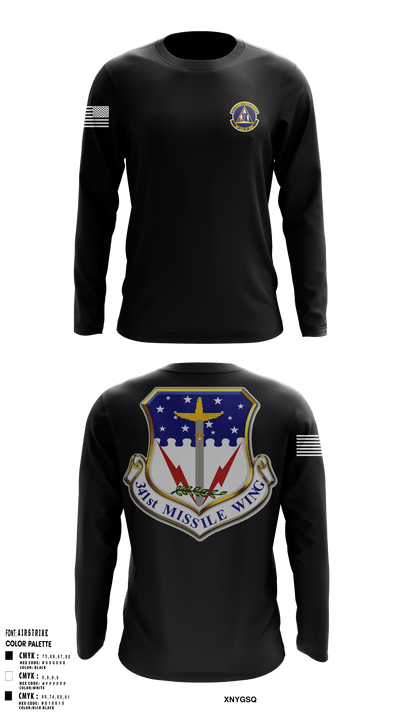 341st SFS 50787525 Long Sleeve Performance Shirt - 1