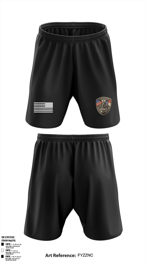 Athletic Shorts With Pockets, K9 Unit, Police, Teamtime, Team time, sublimation, custom sports apparel, team uniforms, spirit wear, spiritwear, sports uniforms, custom shirts, team store, custom team store, fundraiser sports, apparel fundraiser