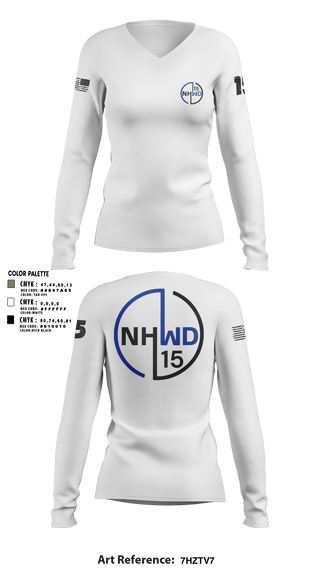Women's Long Sleeve Vneck Shirt, North Hollywood Community Police StationNorth Hollywood Community Police Station, Police, Teamtime, Team time, sublimation, custom sports apparel, team uniforms, spirit wear, spiritwear, sports uniforms, custom shirts, team store, custom team store, fundraiser sports, apparel fundraiser