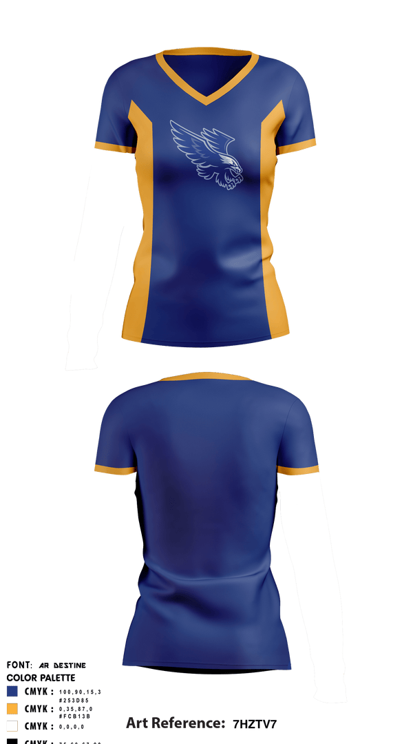 Women's Short Sleeve Vneck Shirt, Factoryville Christian School, School Spirit Store, Teamtime, Team time, sublimation, custom sports apparel, team uniforms, spirit wear, spiritwear, sports uniforms, custom shirts, team store, custom team store, fundraiser sports, apparel fundraiser
