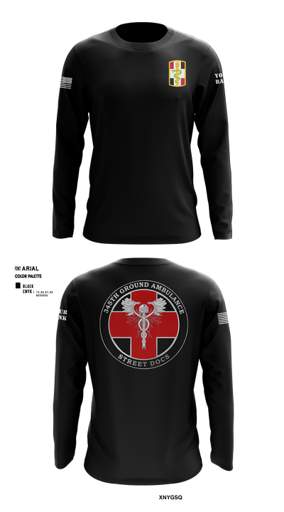 345th MCGA 98196690 Long Sleeve Performance Shirt - 11