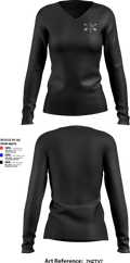 389th Analytical Support Company 87248434 Women's Long Sleeve V-neck Shirt - 2