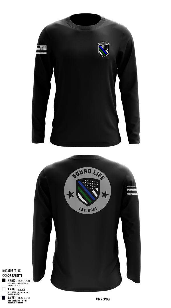 Long Sleeve Performance Shirt, Squad life, Police, Teamtime, Team time, sublimation, custom sports apparel, team uniforms, spirit wear, spiritwear, sports uniforms, custom shirts, team store, custom team store, fundraiser sports, apparel fundraiser