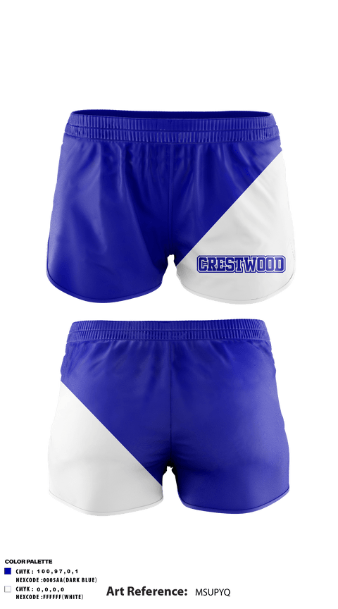 Track Shorts, Crestwood Elementary School, Spirit Store, Teamtime, Team time, sublimation, custom sports apparel, team uniforms, spirit wear, spiritwear, sports uniforms, custom shirts, team store, custom team store, fundraiser sports, apparel fundraiser