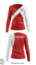 Mcpherson College 33503570 Women's Long Sleeve V-neck Shirt - 5