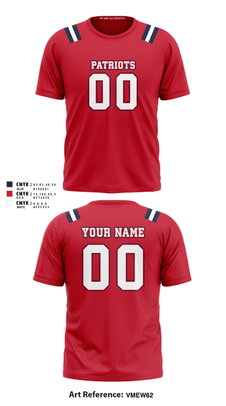 Short Sleeve Performance Shirt, Merrimack Valley Flag Football, Football, Teamtime, Team time, sublimation, custom sports apparel, team uniforms, spirit wear, spiritwear, sports uniforms, custom shirts, team store, custom team store, fundraiser sports, apparel fundraiser