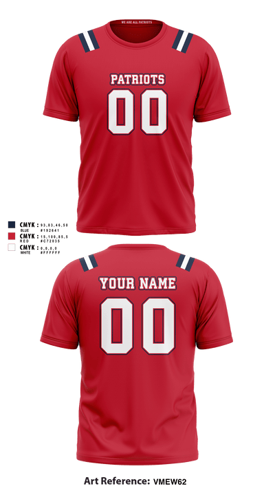 Merrimack Valley Flag Football 51050424 Short Sleeve Performance Shirt - 7