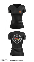 South Bend Fire 21088778 Women's Short Sleeve V-neck Shirt - 1