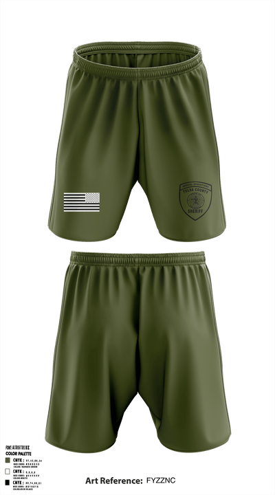 Tulsa County Sheriff’s Office Special Weapons and Tactics 64463274 Athletic Shorts With Pockets - 1