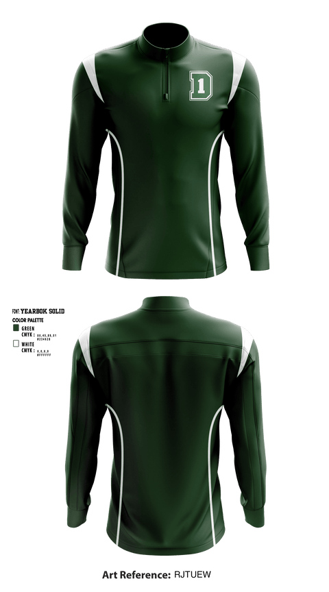 Quarter Zip Jacket, Dartmouth High School, Spirit Store, Teamtime, Team time, sublimation, custom sports apparel, team uniforms, spirit wear, spiritwear, sports uniforms, custom shirts, team store, custom team store, fundraiser sports, apparel fundraiser