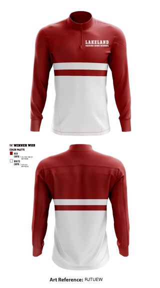 Quarter Zip Jacket, Lakeland Senior High School, Spirit Store, Teamtime, Team time, sublimation, custom sports apparel, team uniforms, spirit wear, spiritwear, sports uniforms, custom shirts, team store, custom team store, fundraiser sports, apparel fundraiser