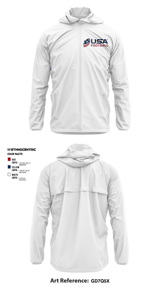 Windbreaker, Copperas Chiefs, Football, Teamtime, Team time, sublimation, custom sports apparel, team uniforms, spirit wear, spiritwear, sports uniforms, custom shirts, team store, custom team store, fundraiser sports, apparel fundraiser