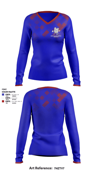 Women's Long Sleeve Vneck Shirt, ROUND THE CLOCK PLUMBING, , Teamtime, Team time, sublimation, custom sports apparel, team uniforms, spirit wear, spiritwear, sports uniforms, custom shirts, team store, custom team store, fundraiser sports, apparel fundraiser