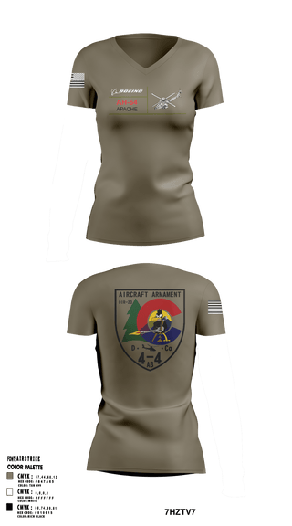 Women's Short Sleeve Vneck Shirt, , Army, Teamtime, Team time, sublimation, custom sports apparel, team uniforms, spirit wear, spiritwear, sports uniforms, custom shirts, team store, custom team store, fundraiser sports, apparel fundraiser