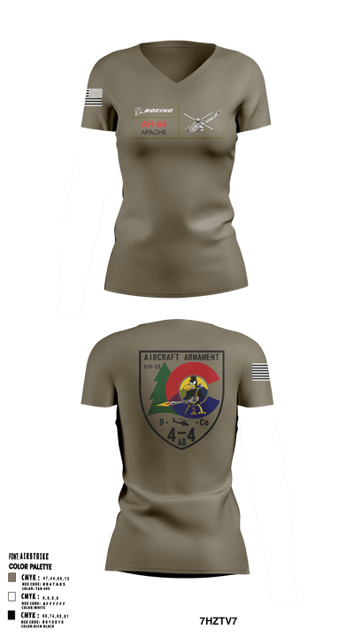 4-4 ARMT 94073583 Women's Short Sleeve V-neck Shirt - 50