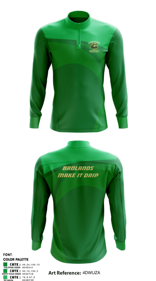 Quarter Zip Jacket, Badlands, Wrestling, Teamtime, Team time, sublimation, custom sports apparel, team uniforms, spirit wear, spiritwear, sports uniforms, custom shirts, team store, custom team store, fundraiser sports, apparel fundraiser