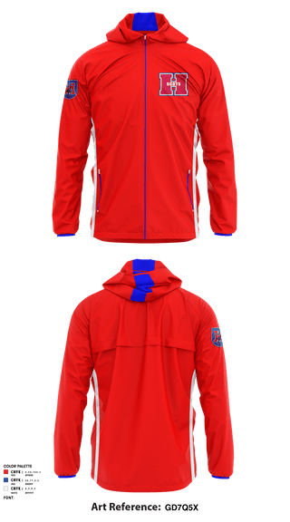 Windbreaker, Highlands High School Football, Football, Teamtime, Team time, sublimation, custom sports apparel, team uniforms, spirit wear, spiritwear, sports uniforms, custom shirts, team store, custom team store, fundraiser sports, apparel fundraiser