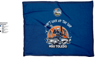 Blanket, MSU Toledo, Coast Guard, Teamtime, Team time, sublimation, custom sports apparel, team uniforms, spirit wear, spiritwear, sports uniforms, custom shirts, team store, custom team store, fundraiser sports, apparel fundraiser