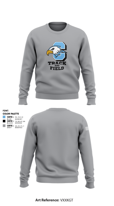 Grand Rapids Christian Eagles 66554595 Crew Neck Sweatshirt - 1