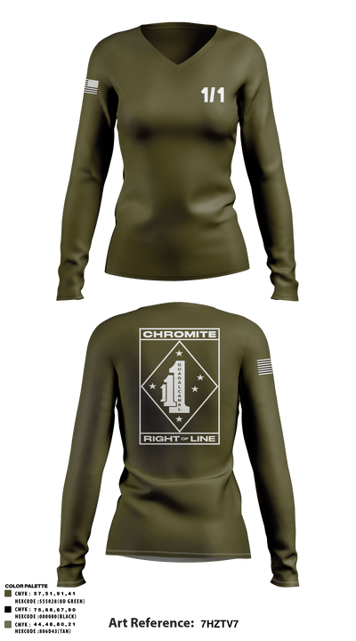 Hades 3421841 Women's Long Sleeve V-neck Shirt - 139