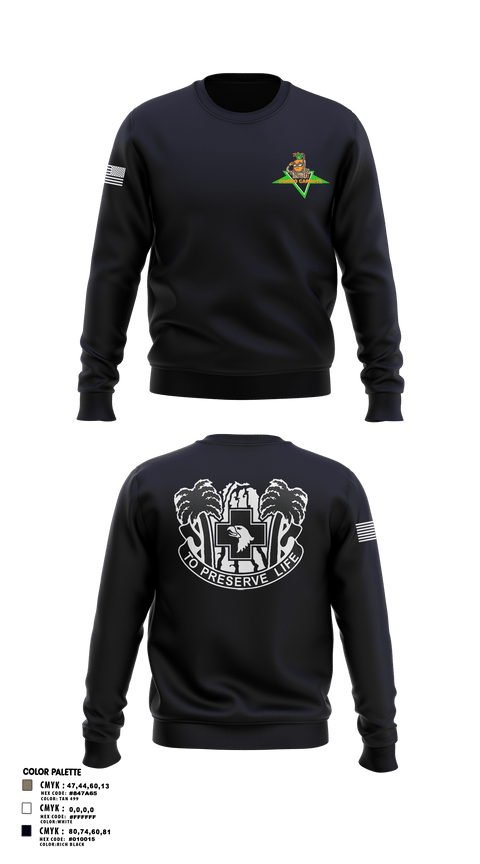 Crew Neck Sweatshirt, COMMO CARROTS, Army, Teamtime, Team time, sublimation, custom sports apparel, team uniforms, spirit wear, spiritwear, sports uniforms, custom shirts, team store, custom team store, fundraiser sports, apparel fundraiser