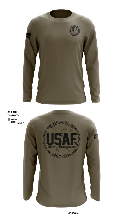 611 CES 65338274 Long Sleeve Performance Shirt - 5