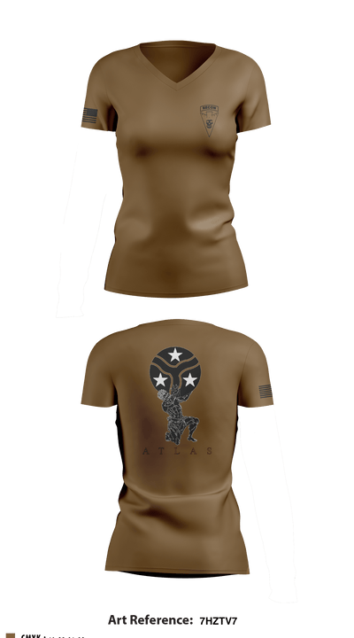 Bastard PLT 55747802 Women's Short Sleeve V-neck Shirt - 2