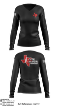 PCSO SRT 52371887 Women's Long Sleeve V-neck Shirt - 1