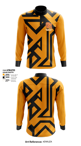 Quarter Zip Jacket, Oakland Mills High School Basketball, Women's Basketball, Teamtime, Team time, sublimation, custom sports apparel, team uniforms, spirit wear, spiritwear, sports uniforms, custom shirts, team store, custom team store, fundraiser sports, apparel fundraiser