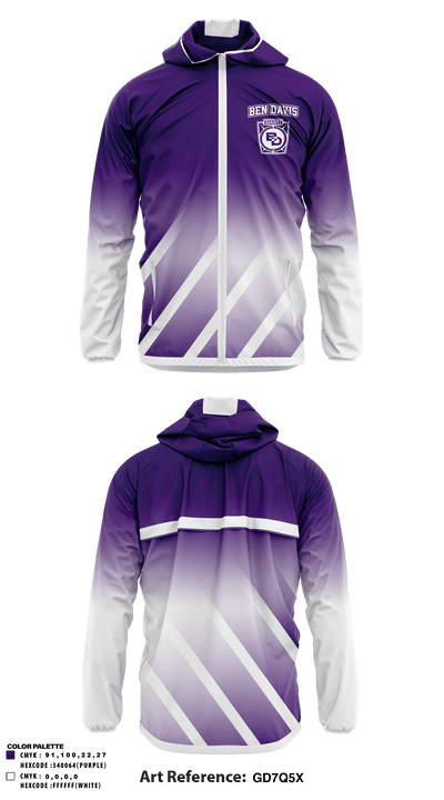 Ben Davis High School Soccer 94473738 Windbreaker - 1