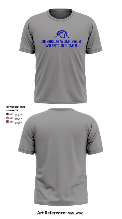 Chisholm Wolf Pack Wrestling Club 49556902 Short Sleeve Performance Shirt - 3