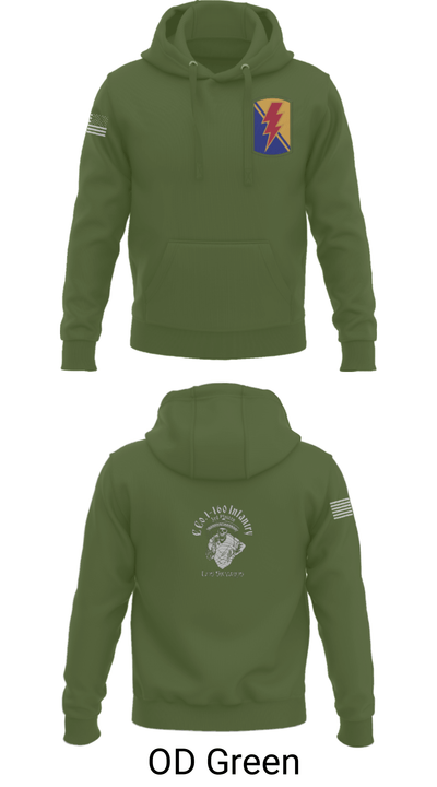 C Co. 1-160 Infantry 40456351 Hoodie - 46