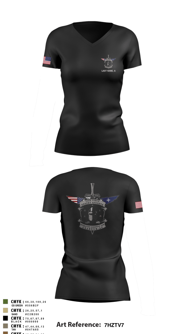 Women's Short Sleeve Vneck Shirt, , Army, Teamtime, Team time, sublimation, custom sports apparel, team uniforms, spirit wear, spiritwear, sports uniforms, custom shirts, team store, custom team store, fundraiser sports, apparel fundraiser