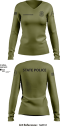 District 13 TF 92193766 Women's Long Sleeve V-neck Shirt - 18