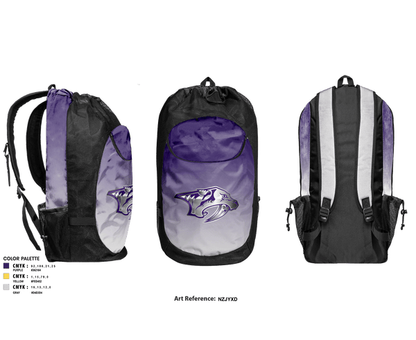 Gear Bag, San Antonio Predators Basketball, Men's Basketball, Teamtime, Team time, sublimation, custom sports apparel, team uniforms, spirit wear, spiritwear, sports uniforms, custom shirts, team store, custom team store, fundraiser sports, apparel fundraiser