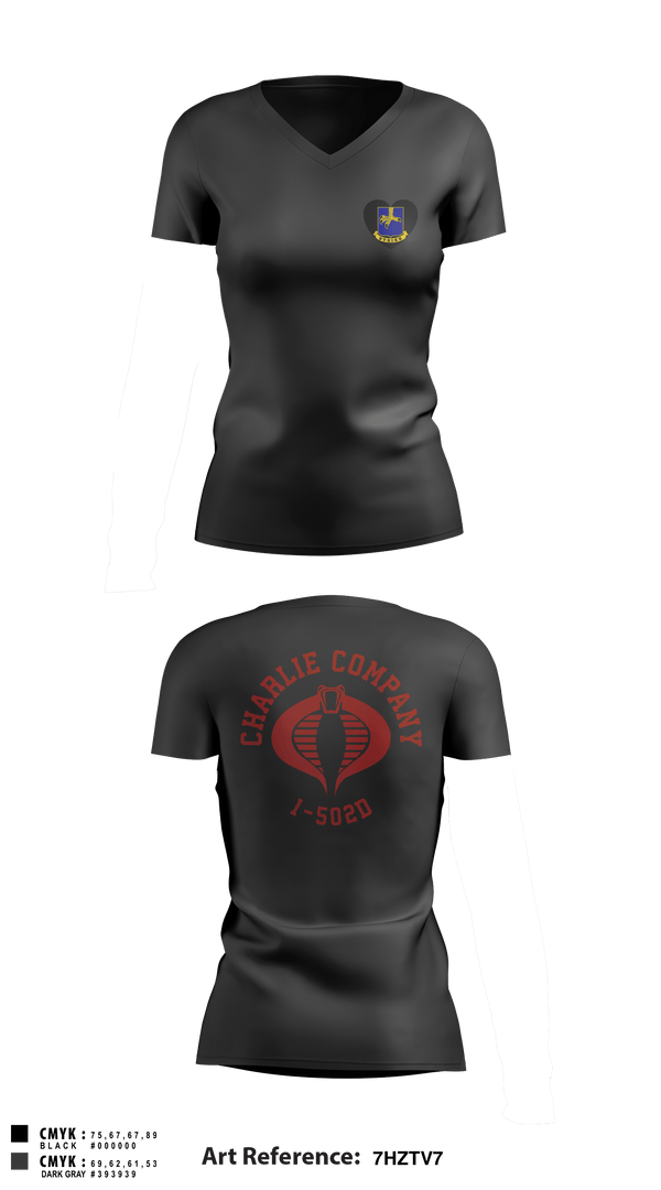 Women's Short Sleeve Vneck Shirt, Cobra Company, Army, Teamtime, Team time, sublimation, custom sports apparel, team uniforms, spirit wear, spiritwear, sports uniforms, custom shirts, team store, custom team store, fundraiser sports, apparel fundraiser
