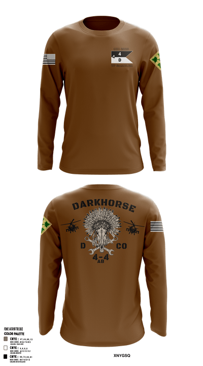 4-4 AB Shops 89728226 Long Sleeve Performance Shirt - 6