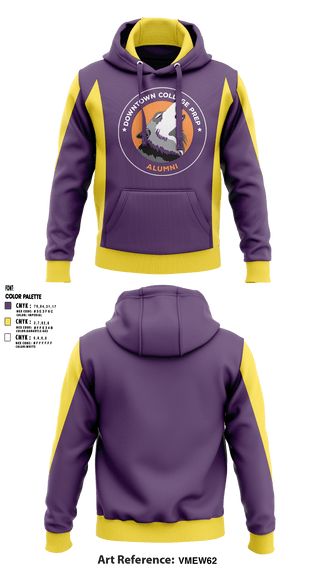 Hoodie, Downtown College Prep - El Primero High School, Spirit Store, Teamtime, Team time, sublimation, custom sports apparel, team uniforms, spirit wear, spiritwear, sports uniforms, custom shirts, team store, custom team store, fundraiser sports, apparel fundraiser