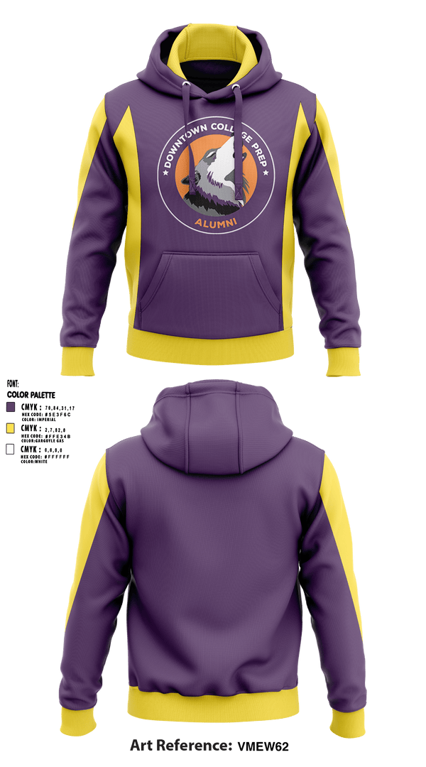 Hoodie, Downtown College Prep - El Primero High School, Spirit Store, Teamtime, Team time, sublimation, custom sports apparel, team uniforms, spirit wear, spiritwear, sports uniforms, custom shirts, team store, custom team store, fundraiser sports, apparel fundraiser