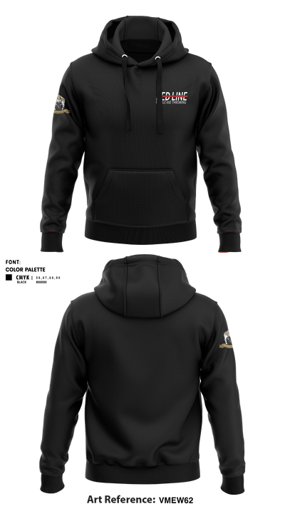 Red Line Mobile Axe Throwing 75513629 Hoodie - 1