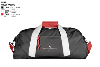 Duffle Bag, Two Worlds Ranch, , Teamtime, Team time, sublimation, custom sports apparel, team uniforms, spirit wear, spiritwear, sports uniforms, custom shirts, team store, custom team store, fundraiser sports, apparel fundraiser