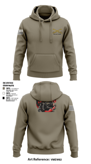 Hoodie, Outlaw troop, Army, Teamtime, Team time, sublimation, custom sports apparel, team uniforms, spirit wear, spiritwear, sports uniforms, custom shirts, team store, custom team store, fundraiser sports, apparel fundraiser