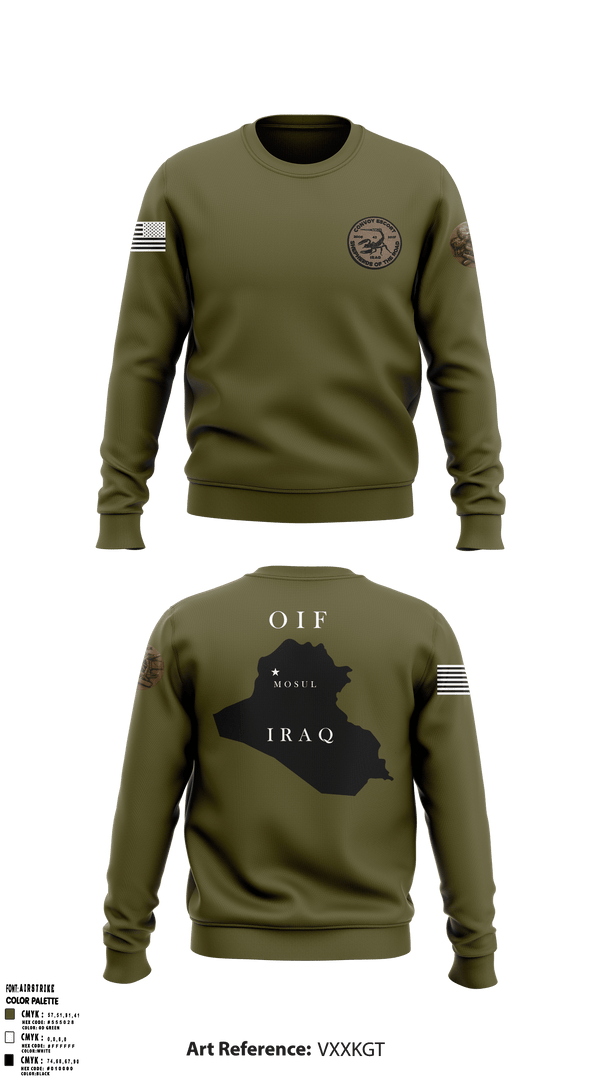 Crew Neck Sweatshirt, , Army, Teamtime, Team time, sublimation, custom sports apparel, team uniforms, spirit wear, spiritwear, sports uniforms, custom shirts, team store, custom team store, fundraiser sports, apparel fundraiser