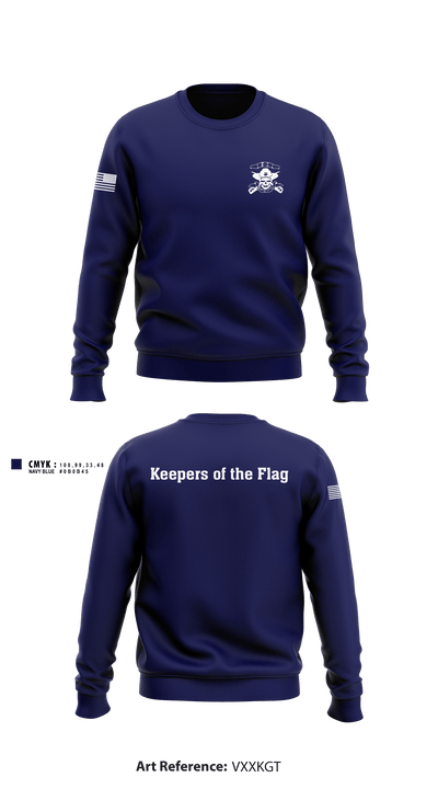 B-2 Patriots 17265313 Crew Neck Sweatshirt - 4