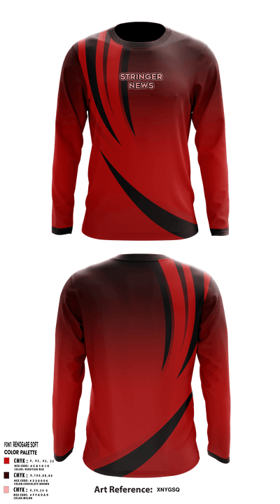 Stringer news 27368029 Long Sleeve Performance Shirt - 1