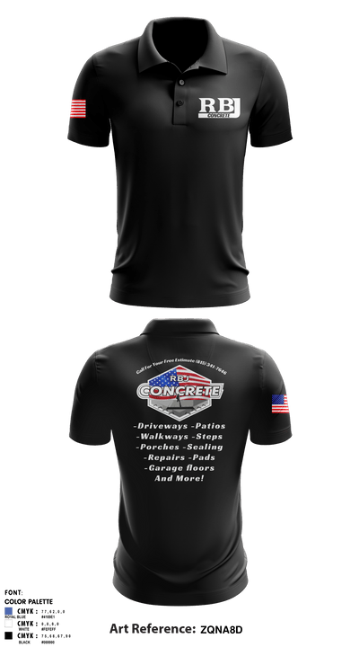 RBJ Concrete 52561308 Short Sleeve Performance Polo - 2