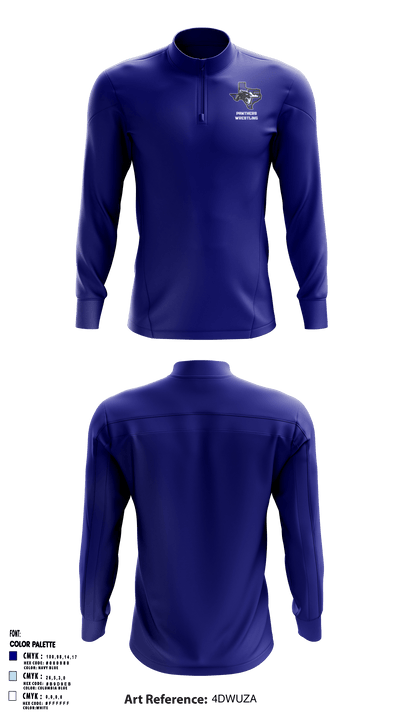 Franklin High School Wrestling 41593106 Quarter Zip Jacket - 39
