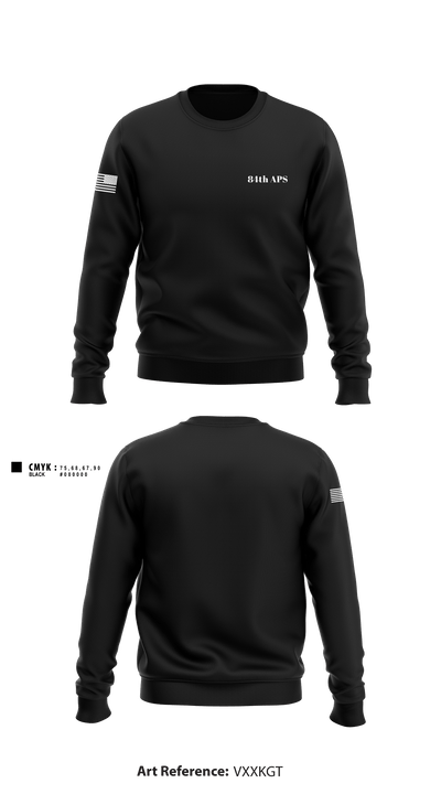 84th APS 85385707 Crew Neck Sweatshirt - 1