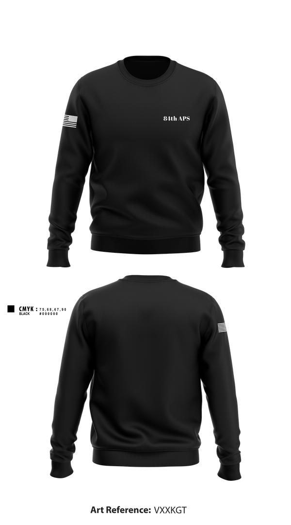 Crew Neck Sweatshirt, 84th APS, Army, Teamtime, Team time, sublimation, custom sports apparel, team uniforms, spirit wear, spiritwear, sports uniforms, custom shirts, team store, custom team store, fundraiser sports, apparel fundraiser